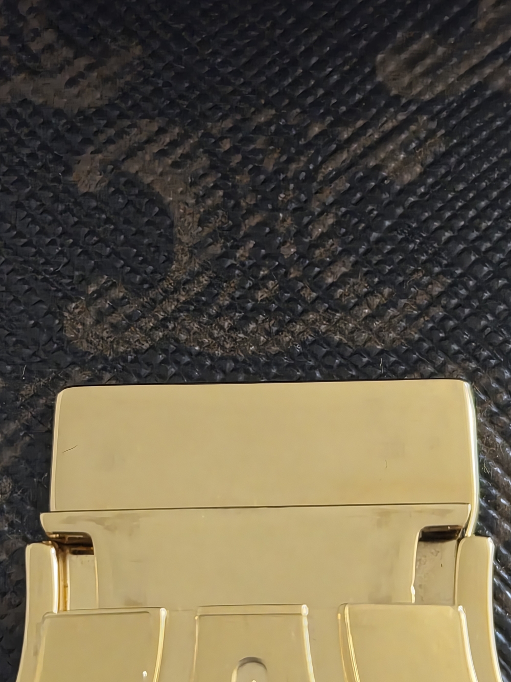 Celine Teen Triomphe Canvas Shoulder Bag with Tan Leather Trim - Picture 10 of 16
